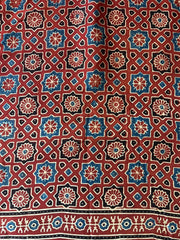 Ajrakh Modal Silk Saree