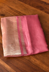 PLAIN PURE MODAL SILK SAREE WITH GAJJI SILK PALLU
