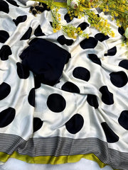 Ajrakh Modal Silk Digital Printed Saree