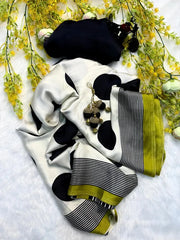 Ajrakh Modal Silk Digital Printed Saree