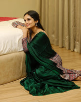 Pure Modal silk Green Silk Saree