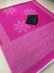 Ajrakh Modal Silk Saree