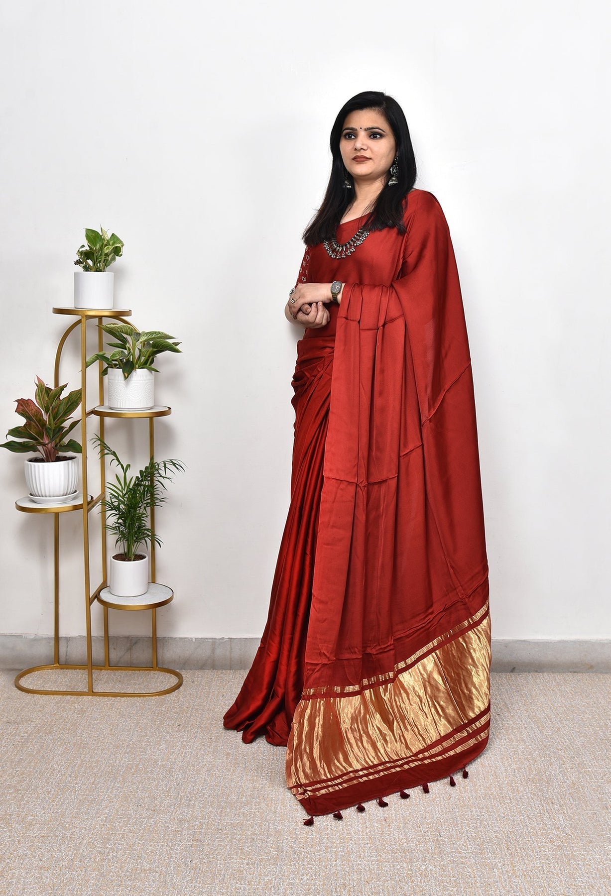 PLAIN MODAL SILK SAREE