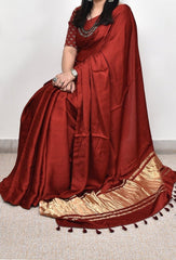 PLAIN MODAL SILK SAREE