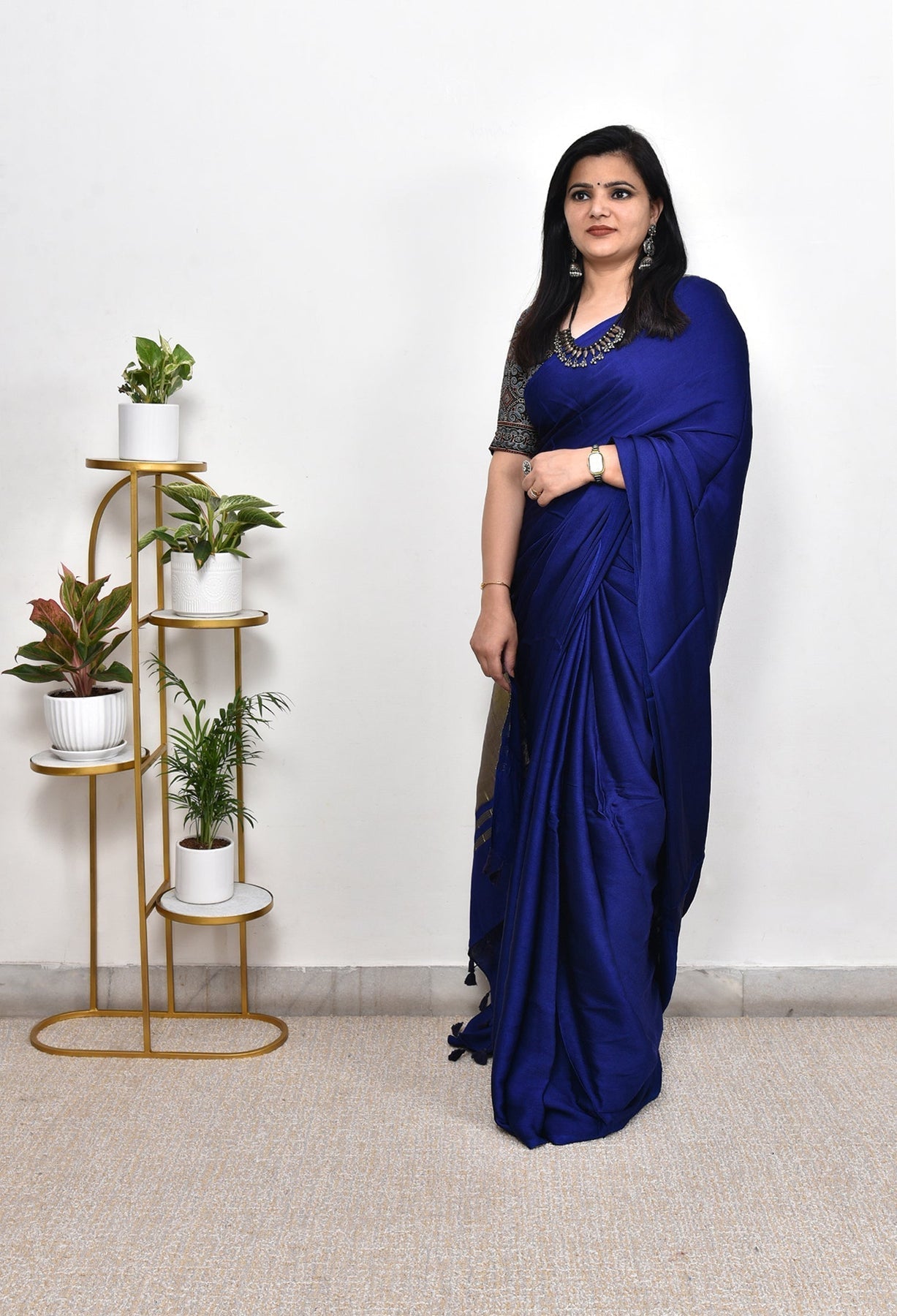 PLAIN MODAL SILK SAREE