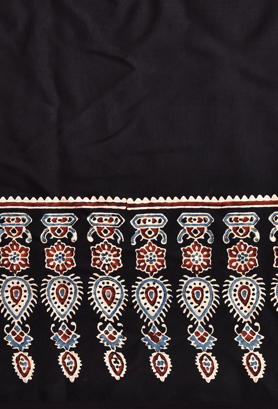 AJRAKH BEAUTIFUL BLACK  MODAL SILK DIGITAL PRINTED SAREE