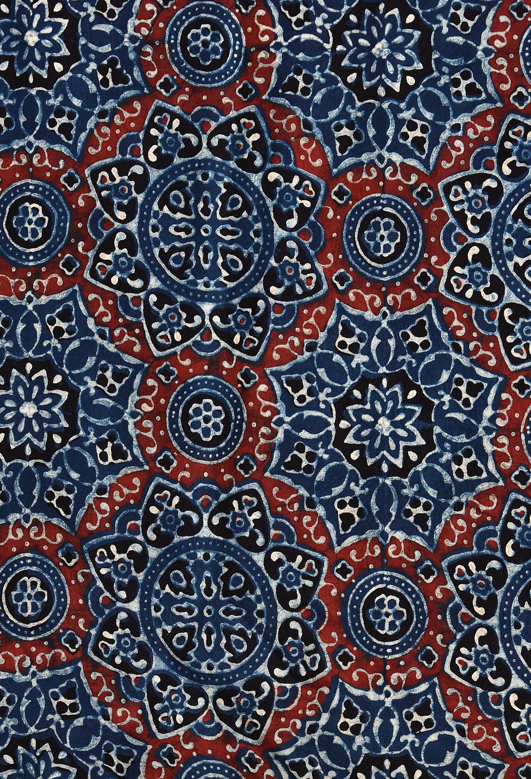 AJRAKH MAHENDI PLAIN BLUE MODAL SILK DIGITAL PRINTED SAREE