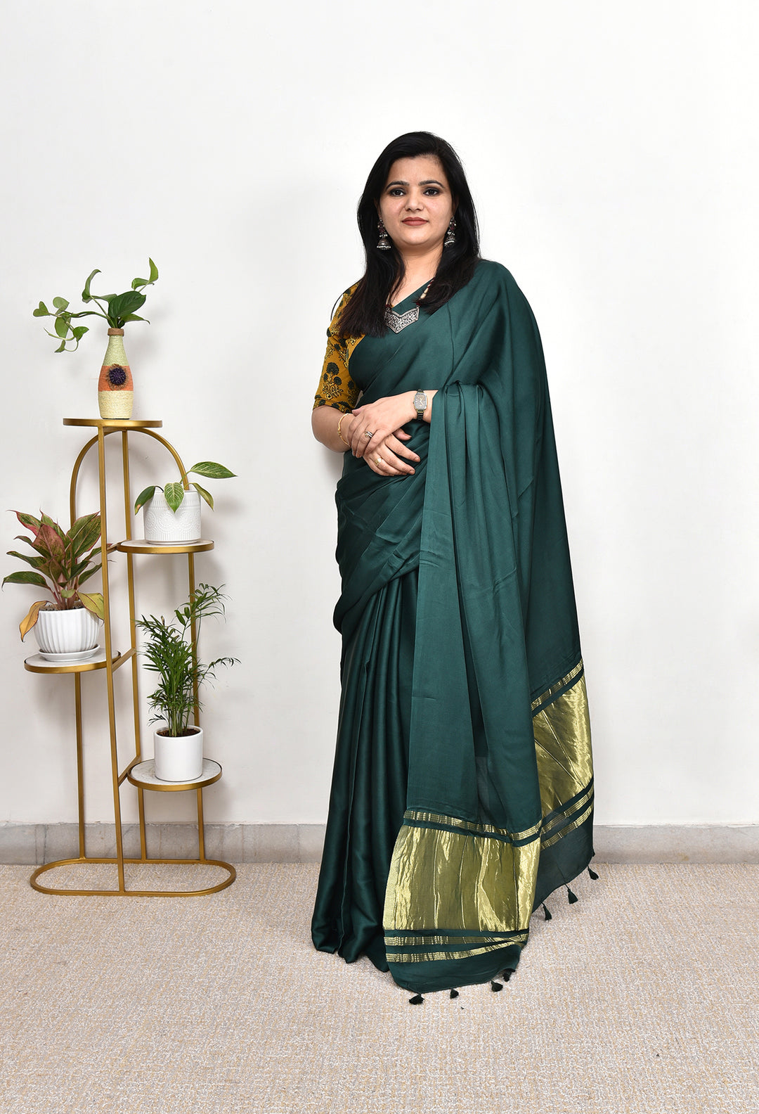 PLAIN MODAL SILK SAREE