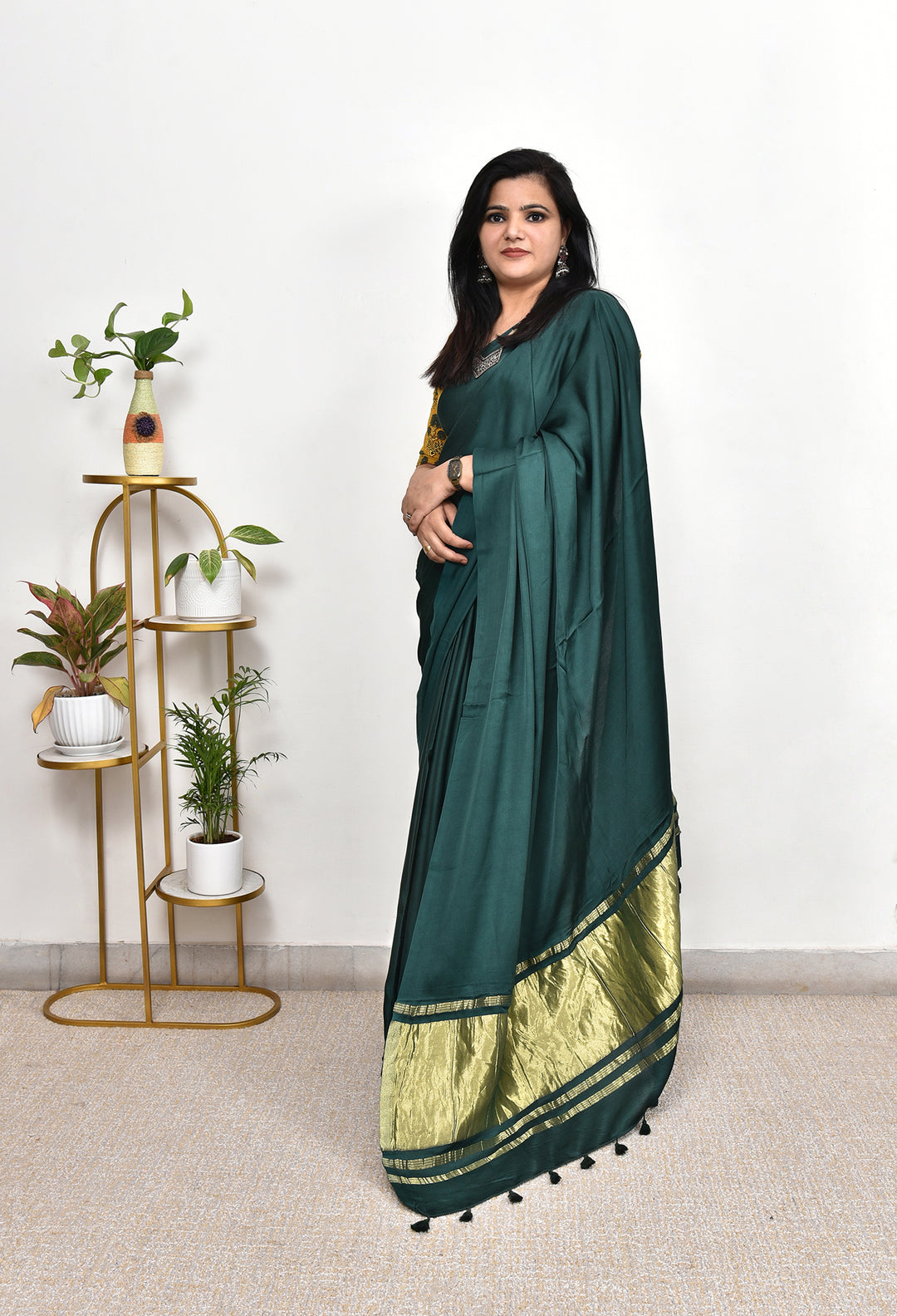PLAIN MODAL SILK SAREE