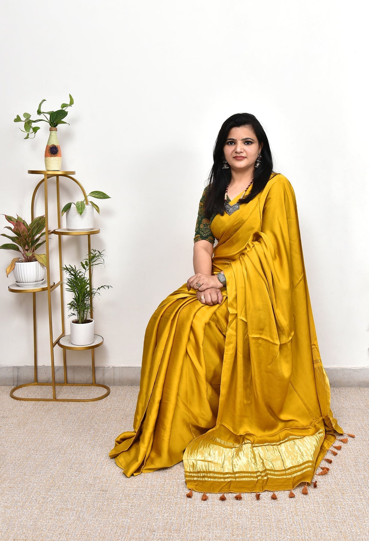 PLAIN MODAL SILK SAREE