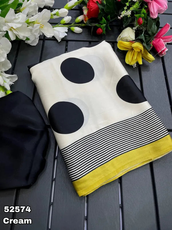 Ajrakh Modal Silk Digital Printed Saree