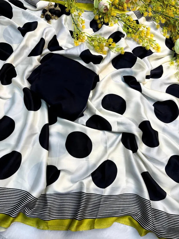 Ajrakh Modal Silk Digital Printed Saree