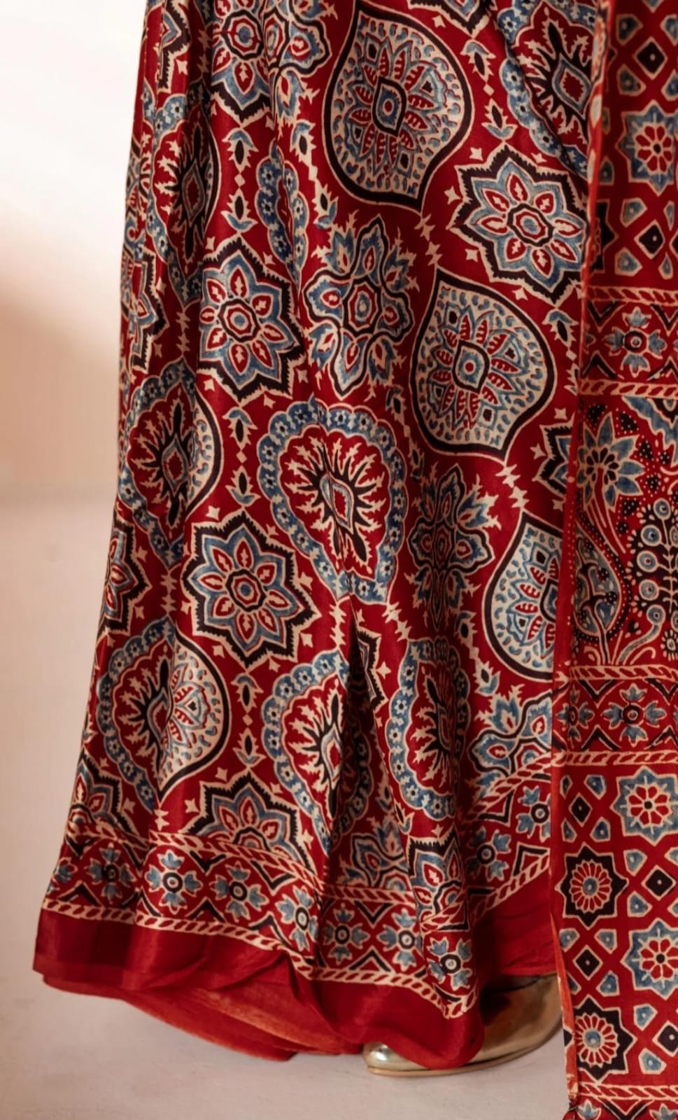 AJRAKH  MODAL SILK  SAREE