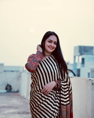 AJRAKH MODAL SILK DIGITAL PRINTED SAREE